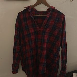 Red plaid Madewell shirt